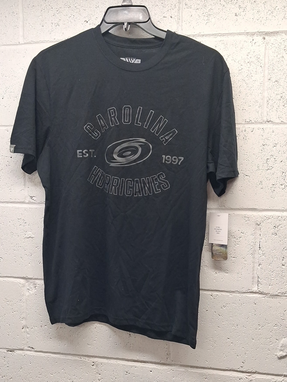 NWT NHL Carolina Hurricanes Black Short-Sleeve Team Tee